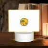 Rectangular Acrylic Night Light, A Yellow And Gray Logo Of A Palm Tree. 1 Rectangular Acrylic Night Light, A Yellow And Gray Logo Of A Palm Tree. -Pattern Night Light 21decfc9e0a6d6c99e675fee46e5760b00b812d0