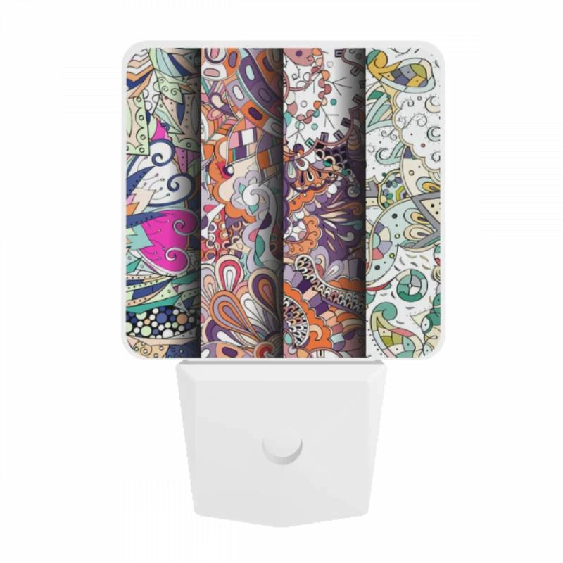 Night Light, Four different colored paintings of flowers. Night Light, Four Different Colored Paintings Of Flowers. -Pattern Night Light 225008f0d7efa3b2efe61abf11586c75d228b85b