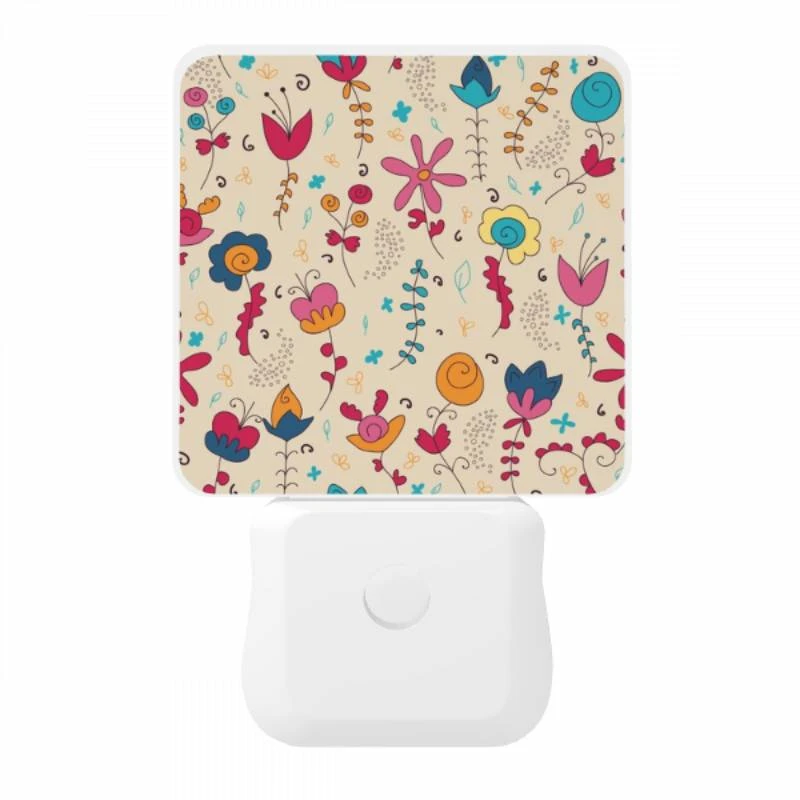 Night Light, A colorful floral pattern with a variety of flowers and leaves. Night Light, A Colorful Floral Pattern With A Variety Of Flowers And Leaves. -Pattern Night Light 248641c7396b03ec3a62062fac1b2af13a20b4f9