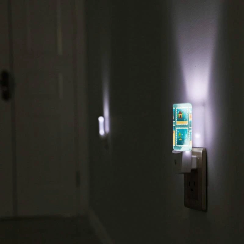 Night Light, A collection of six different colored postage stamps featuring beach and tropical themes. Night Light, A Collection Of Six Different Colored Postage Stamps Featuring Beach And Tropical Themes. -Pattern Night Light 24c49ac6a50b7dc3a799fed8eaa96c9f90a15ece