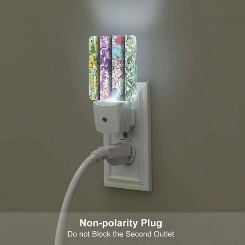 Night Light Set of 2, Four different colored designs of a clock. Night Light Set Of 2, Four Different Colored Designs Of A Clock. -Pattern Night Light 24cec562ec48465093ae973223946db8d2534277