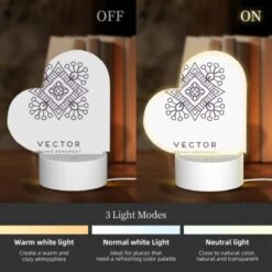 Love Acrylic Night Light, A Round Ornament With A Design On It. 4 Love Acrylic Night Light, A Round Ornament With A Design On It. -Pattern Night Light 2946c41aa36463687388f616570bc55ad79d3a17