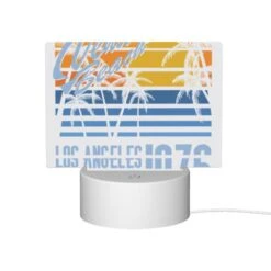 Rectangular Acrylic Night Light, A Poster Advertising A Beach In Los Angeles From 1976. 11 Rectangular Acrylic Night Light, A Poster Advertising A Beach In Los Angeles From 1976. -Pattern Night Light 29ae613c6c008193574aab72c14764c51014cd29