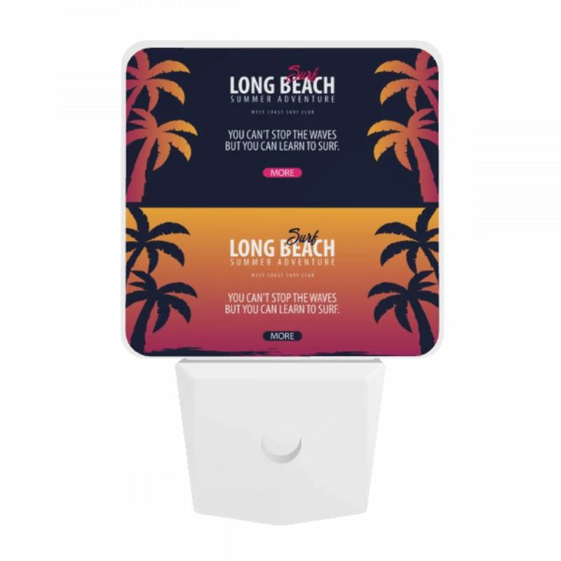 Night Light, A colorful advertisement for Long Beach Summer Adventure. Night Light, A Colorful Advertisement For Long Beach Summer Adventure. -Pattern Night Light 2a4333329c101f39919474279914a19b3af61aa9