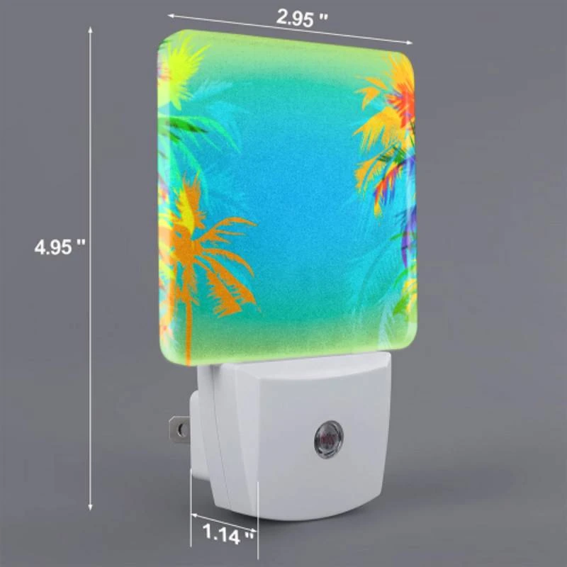 Night Light, Two palm trees are on a blue background. Night Light, Two Palm Trees Are On A Blue Background. -Pattern Night Light 2b52c9981d5a129ad7dcdf81be69571e8bb3c5bb