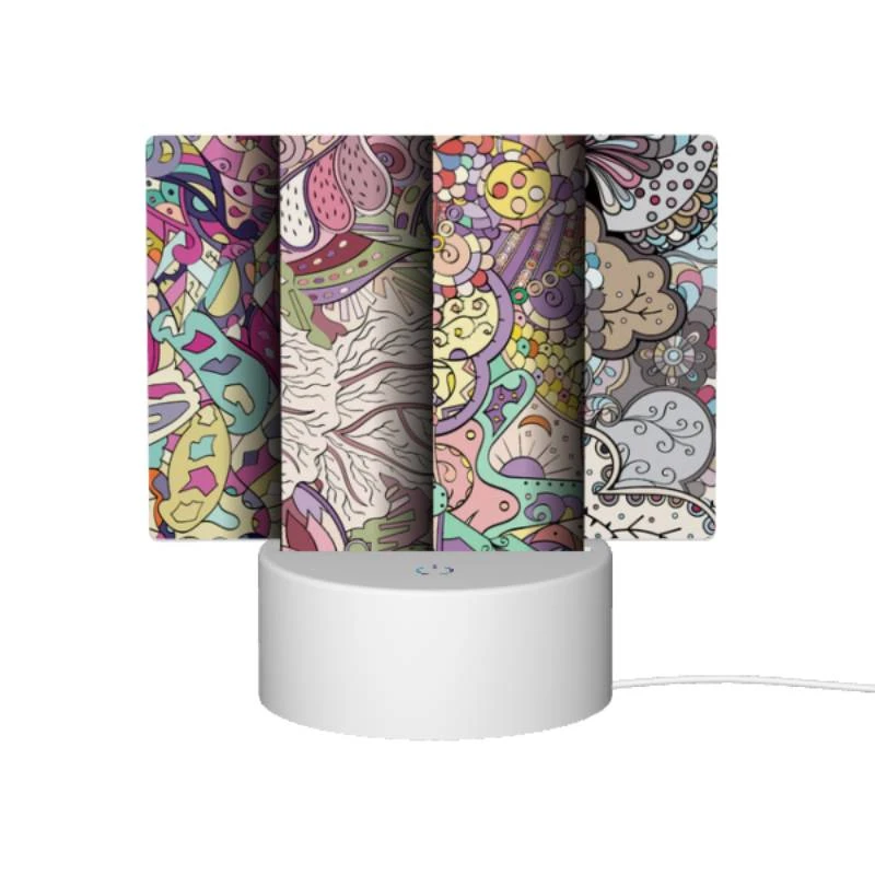 Rectangular Acrylic Night Light, Three colorful and artistic designs are displayed side by side. Rectangular Acrylic Night Light, Three Colorful And Artistic Designs Are Displayed Side By Side. -Pattern Night Light 2bb9879feb98618ce5b0f1878531e1d692dea6b4