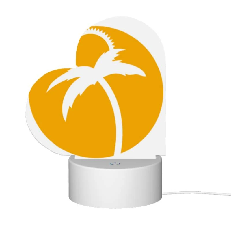 Love Acrylic Night Light, A yellow circle with a palm tree in it. Love Acrylic Night Light, A Yellow Circle With A Palm Tree In It. -Pattern Night Light 2c56dacd231bdfc2f85f0b879fe46bf49dac6297