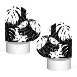 Love Acrylic Night Light, A Black And White Image Of A Plant With A Lot Of Leaves. 3 Love Acrylic Night Light, A Black And White Image Of A Plant With A Lot Of Leaves. -Pattern Night Light 2c684a57d972fd4e8c99a67a8d94b96a88362559