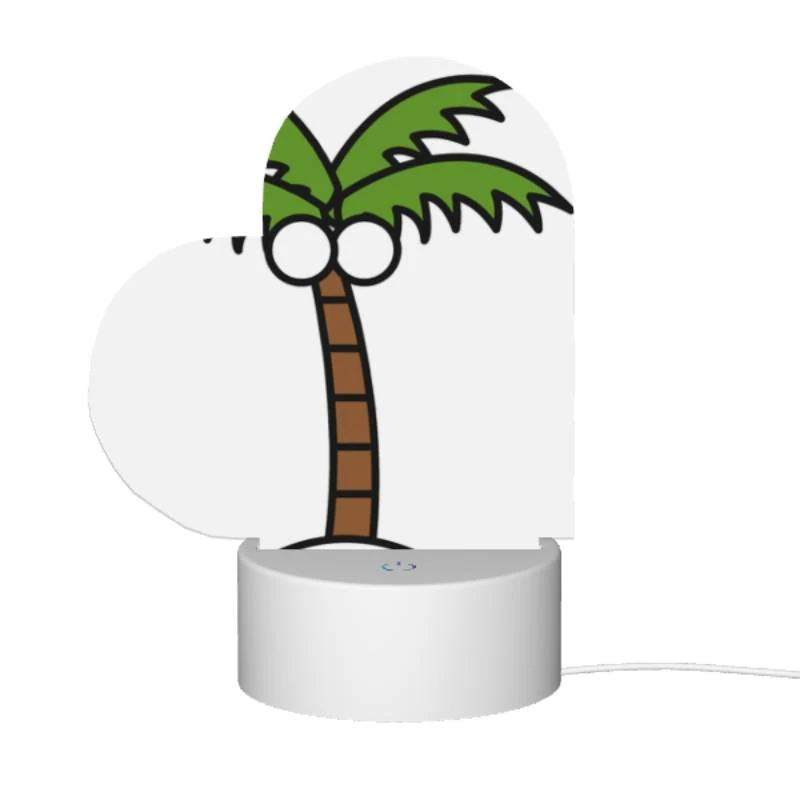 Love Acrylic Night Light, A cartoon drawing of a palm tree with a face drawn on it. Love Acrylic Night Light, A Cartoon Drawing Of A Palm Tree With A Face Drawn On It. -Pattern Night Light 2d3c1e4763a411ffd0d004a664e9bb15cdca1fa6