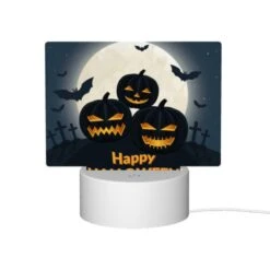 Rectangular Acrylic Night Light, A Poster With Three Pumpkins And Bats On It 11 Rectangular Acrylic Night Light, A Poster With Three Pumpkins And Bats On It -Pattern Night Light 2dd9d08046f6b718008ec2c16edb26faca25d44f