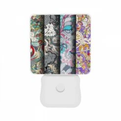 Night Light Set Of 2, Three Colorful Artworks Are Displayed Side By Side. 10 Night Light Set Of 2, Three Colorful Artworks Are Displayed Side By Side. -Pattern Night Light 2e15ff40eff5519b7d8c08682df79c2cdcd260f2