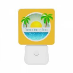 Night Light Set Of 2, A Sunny Day At The Beach With A Yellow Sun In The Sky. 10 Night Light Set Of 2, A Sunny Day At The Beach With A Yellow Sun In The Sky. -Pattern Night Light 2eab774115279142567850c8a60ec82897929b50