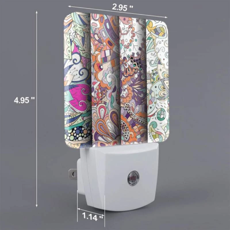 Night Light, Four different colored paintings of flowers. Night Light, Four Different Colored Paintings Of Flowers. -Pattern Night Light 2ebcdb9d904fcc5227e7e54c1f3c5bd160e5e141