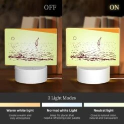 Rectangular Acrylic Night Light, A Boat Is Sailing In The Ocean 4 Rectangular Acrylic Night Light, A Boat Is Sailing In The Ocean -Pattern Night Light 2f3eb64b4d9817d853b97df39d111473245caee2