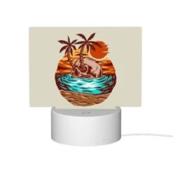 Rectangular Acrylic Night Light, A Skeleton Is Sitting On A Skull In The Ocean. 11 Rectangular Acrylic Night Light, A Skeleton Is Sitting On A Skull In The Ocean. -Pattern Night Light 305b8ea5e29baf4ee834dfacf98300cf5cee96ca