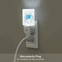 Night Light, A Blue Crab With Green Legs And Antennae. 5 Night Light, A Blue Crab With Green Legs And Antennae. -Pattern Night Light 3062e4156e23af355d29bb3c0551c5f816bdb744