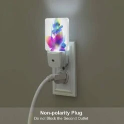 Night Light Set Of 2, A Colorful Flower With A Blue Center And Yellow Petals. 6 Night Light Set Of 2, A Colorful Flower With A Blue Center And Yellow Petals. -Pattern Night Light 3294c4eec6f1b9ee2a0a362605c37d6a2ad89ca5