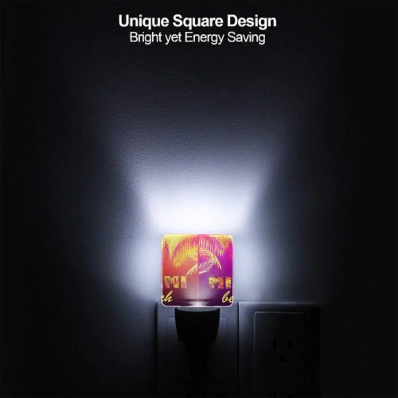 Night Light Set of 2, Two pictures of palm trees with the word Miami written on them. Night Light Set Of 2, Two Pictures Of Palm Trees With The Word Miami Written On Them. -Pattern Night Light 32f96f64ac07e6ee41dfb86dbfe99c2786f574a6