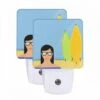 Night Light Set Of 2, A Woman Wearing Glasses Is Standing In Front Of Two Surfboards. 1 Night Light Set Of 2, A Woman Wearing Glasses Is Standing In Front Of Two Surfboards. -Pattern Night Light 330731096749486cefcd6b63dafaef2369ce885c