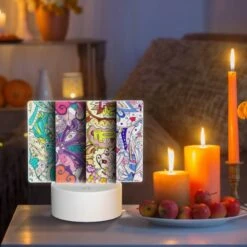 Rectangular Acrylic Night Light, Three Colorful Paintings Are Displayed Side By Side. 8 Rectangular Acrylic Night Light, Three Colorful Paintings Are Displayed Side By Side. -Pattern Night Light 338f9a6805c5c8411ec628d10d4c5131f758c6fc