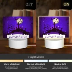 Rectangular Acrylic Night Light, A Purple Night Scene With A Cross And A Moon. 4 Rectangular Acrylic Night Light, A Purple Night Scene With A Cross And A Moon. -Pattern Night Light 33da05ea5dd23c8055c610008505649748d9c0b5