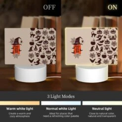 Rectangular Acrylic Night Light, A Poster With A Wizard And A Bowl Of Soup On It. 4 Rectangular Acrylic Night Light, A Poster With A Wizard And A Bowl Of Soup On It. -Pattern Night Light 34ab16bce44dda0b03adb7b5aba773174c0d428a