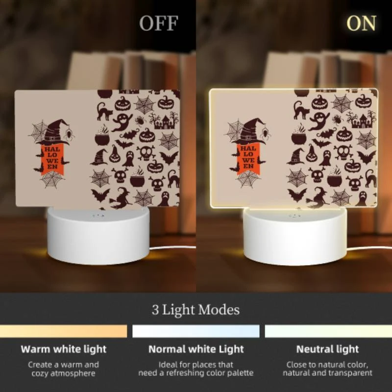 Rectangular Acrylic Night Light, A poster with a wizard and a bowl of soup on it. Rectangular Acrylic Night Light, A Poster With A Wizard And A Bowl Of Soup On It. -Pattern Night Light 34ab16bce44dda0b03adb7b5aba773174c0d428a