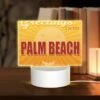 Rectangular Acrylic Night Light, A Sunny Beach Scene With A Yellow Background And A Sun In The Top Left Corner. 2 Rectangular Acrylic Night Light, A Sunny Beach Scene With A Yellow Background And A Sun In The Top Left Corner. -Pattern Night Light 34be623cedad65ac2cc4b3c10a89fd5f04a8b44b
