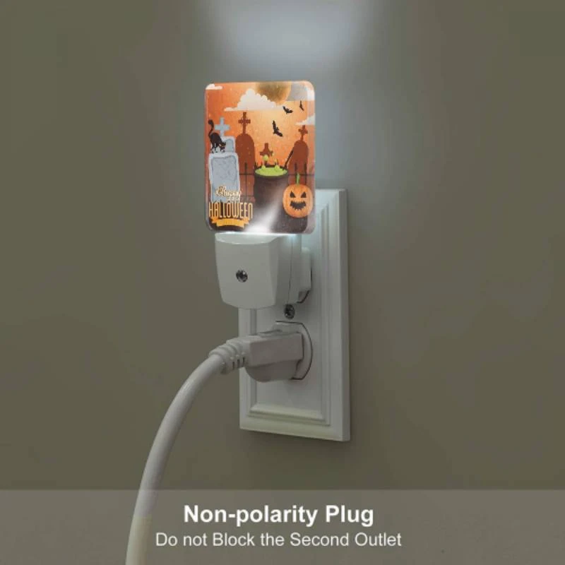 Night Light, A Halloween poster with a cat Night Light, A Halloween Poster With A Cat -Pattern Night Light 35ae7f2d2aeb4977e63e4475156906adc66468da