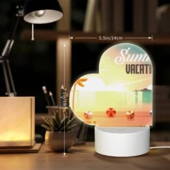 Love Acrylic Night Light, A Colorful Cartoon Of A Beach With A Sun And Palm Trees. 7 Love Acrylic Night Light, A Colorful Cartoon Of A Beach With A Sun And Palm Trees. -Pattern Night Light 35d0fb1f9ae61f5b1d94f53b8d4558ac64c1389c