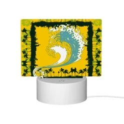 Rectangular Acrylic Night Light, A Yellow And Blue Surfboard With A Wave On It. 11 Rectangular Acrylic Night Light, A Yellow And Blue Surfboard With A Wave On It. -Pattern Night Light 35ec81e213b51b70f64cc00bcb024fc9e72421bc