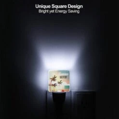 Night Light, A Colorful Beach Scene With Palm Trees And A Sunny Sky. 6 Night Light, A Colorful Beach Scene With Palm Trees And A Sunny Sky. -Pattern Night Light 37c5faf5cedcfacb903d9cc26476409c8283b70e