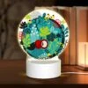 Round Acrylic Night Light, A Colorful Circle With A Bird And A Cherry Tree. 2 Round Acrylic Night Light, A Colorful Circle With A Bird And A Cherry Tree. -Pattern Night Light 387e67e87f4a46c2bd8b6cc3cf4edc5a2a0b8945