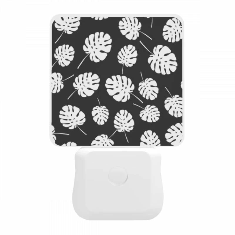 Night Light, A pattern of white leaves on a black background. Night Light, A Pattern Of White Leaves On A Black Background. -Pattern Night Light 38a878b8ed0c4ece5ef4f0d53f5786775d0a60b7