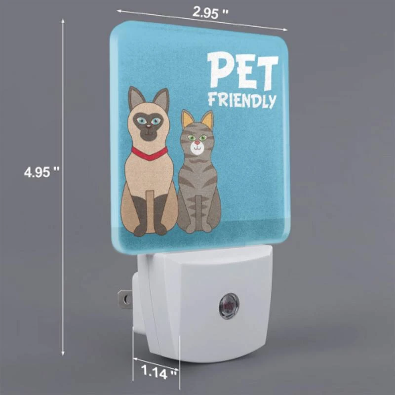 Night Light, Two cats are sitting next to each other Night Light, Two Cats Are Sitting Next To Each Other -Pattern Night Light 39154335e54b172a3cb8a9069fc63f6be0143809