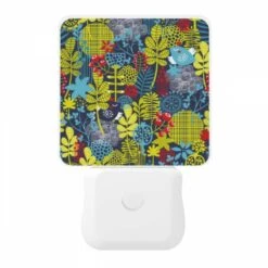 Night Light, A Blue And Yellow Floral Pattern With Red Berries. 10 Night Light, A Blue And Yellow Floral Pattern With Red Berries. -Pattern Night Light 3a688f9f6647c621d8f163a5bf9e219ecb2186a0