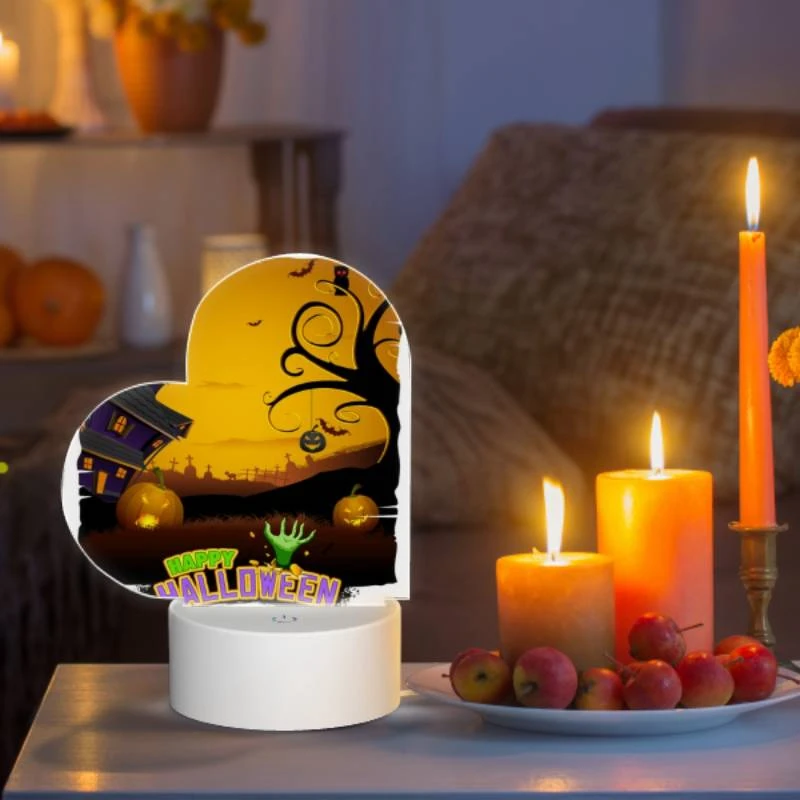 Love Acrylic Night Light, A Halloween poster with a house Love Acrylic Night Light, A Halloween Poster With A House -Pattern Night Light 3b02981c7b9918c211f512baaa86f210e9555da5