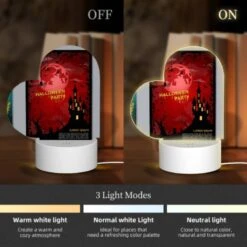 Love Acrylic Night Light, A Poster With A Castle And A Spider Web On It. 4 Love Acrylic Night Light, A Poster With A Castle And A Spider Web On It. -Pattern Night Light 3b34ae071823ba09e3c3969ca5476ddb623fb240