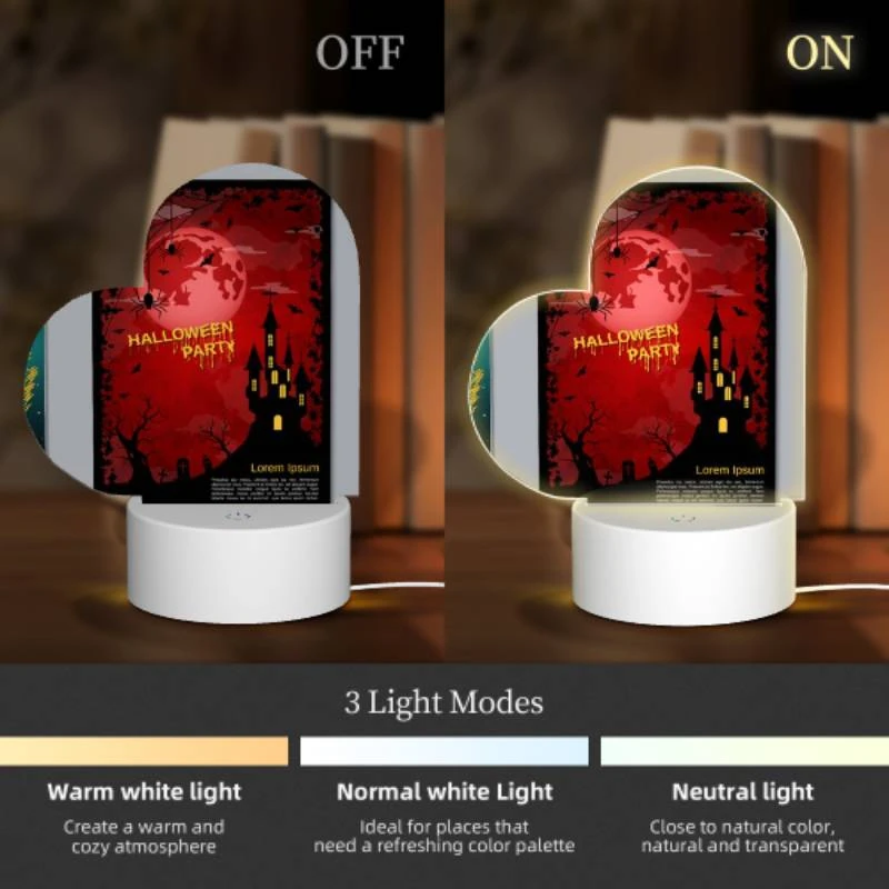 Love Acrylic Night Light, A poster with a castle and a spider web on it. Love Acrylic Night Light, A Poster With A Castle And A Spider Web On It. -Pattern Night Light 3b34ae071823ba09e3c3969ca5476ddb623fb240