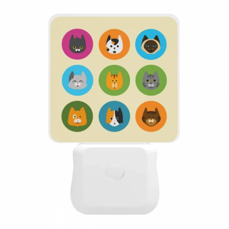 Night Light, A collection of cat images in different colors. Night Light, A Collection Of Cat Images In Different Colors. -Pattern Night Light 3b51ba7c12ed0402686c79ef4cb0dd6b5c4044ed