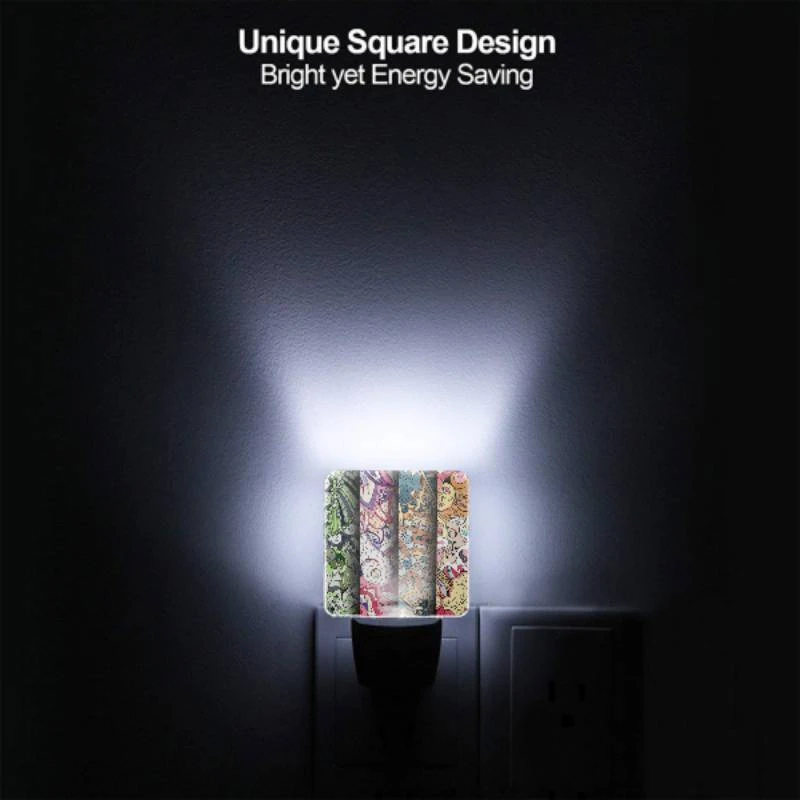 Night Light Set of 2, Three colorful designs are displayed side by side. Night Light Set Of 2, Three Colorful Designs Are Displayed Side By Side. -Pattern Night Light 3b5be400d85b5a8e9de2b7a0569eefdac98dedc7