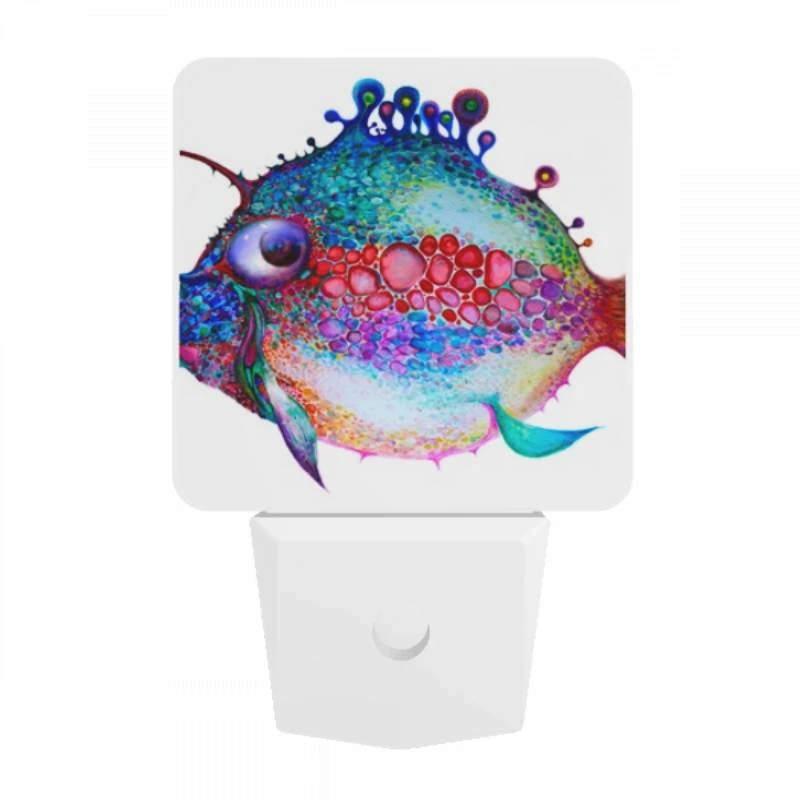 Night Light, A colorful fish with a blue and red body. Night Light, A Colorful Fish With A Blue And Red Body. -Pattern Night Light 3b780207bb6e97f1e9bedfc12b077bddb0e9f6f7