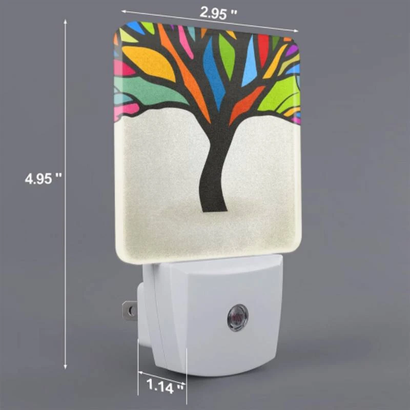 Night Light, A colorful tree with a black trunk. Night Light, A Colorful Tree With A Black Trunk. -Pattern Night Light 3ccc81e5f74fd200964a6340b32418030bd2f143