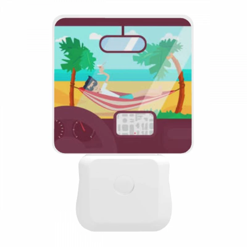 Night Light, A man is laying on a hammock in front of a car Night Light, A Man Is Laying On A Hammock In Front Of A Car -Pattern Night Light 3ce2aacf70c55a7ecf2f973330d35283ac64b0dc