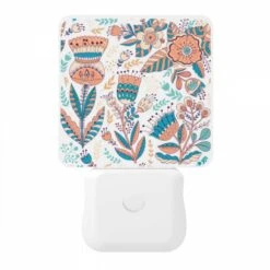 Night Light, A Colorful Floral Pattern With Blue -Pattern Night Light 3df4d4a7097ddef6ad12ba77e4d3e6cc3d5d7ffd