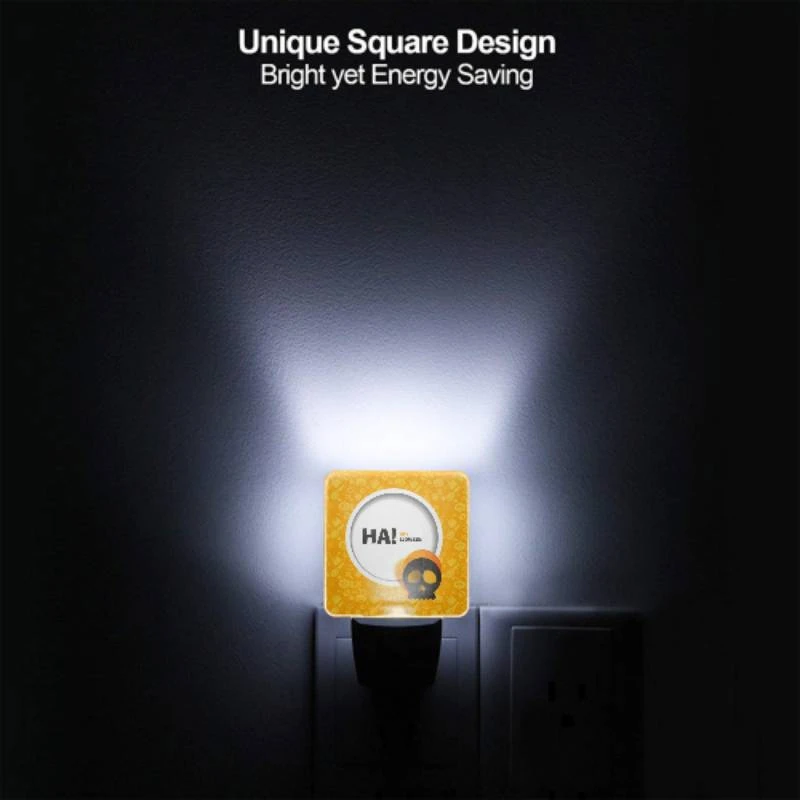 Night Light Set of 2, A Halloween themed plate with a skull on it. Night Light Set Of 2, A Halloween Themed Plate With A Skull On It. -Pattern Night Light 3e1d4791bd898f15899dce2410d8b582a494b602