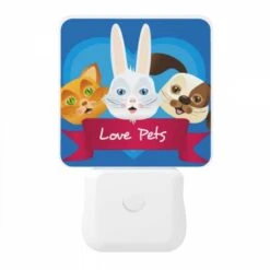 Night Light, Three Cute Animal Characters Are Shown On A Blue Background 10 Night Light, Three Cute Animal Characters Are Shown On A Blue Background -Pattern Night Light 3f01c4948155463bdee382edfeb1aac75d1b26f0