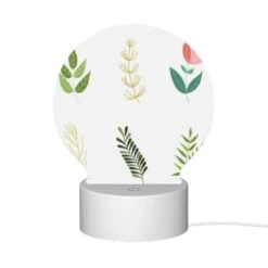 Round Acrylic Night Light, Six Different Types Of Plants Are Shown In A Row. 11 Round Acrylic Night Light, Six Different Types Of Plants Are Shown In A Row. -Pattern Night Light 3f848da9eb70699bddbb9c99c494e82250e1592d