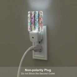 Night Light Set Of 2, Three Colorful Designs Are Displayed On A Wall. 6 Night Light Set Of 2, Three Colorful Designs Are Displayed On A Wall. -Pattern Night Light 3f8e125b59b8752ebfef3da2921cbf447dbaa1bb