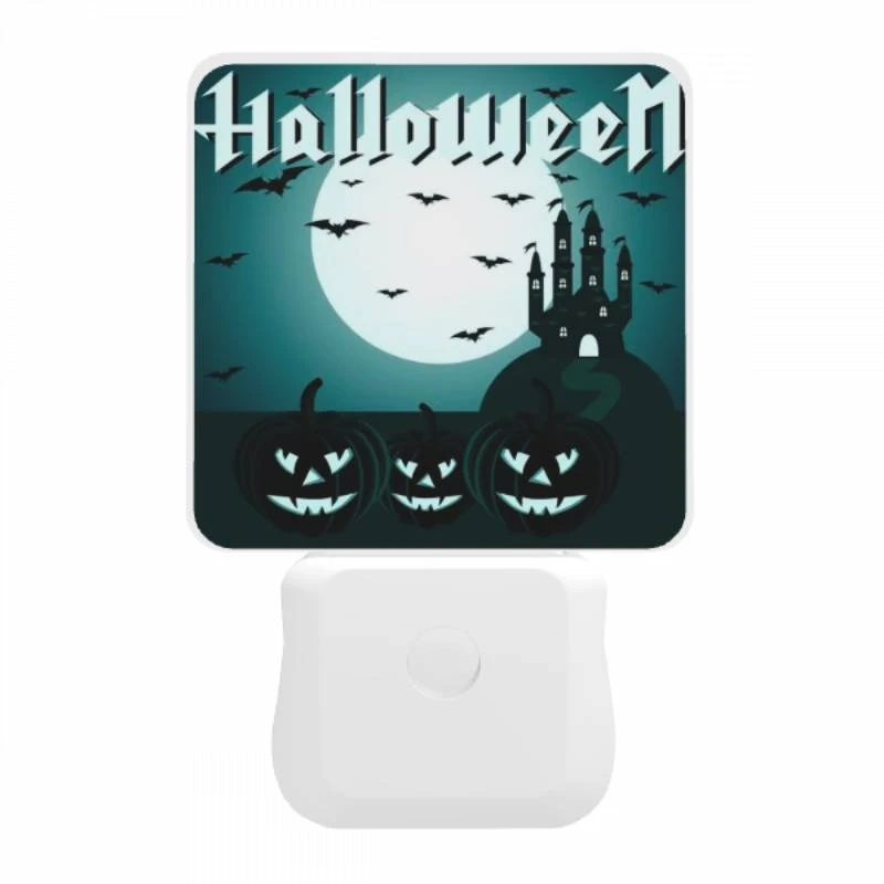 Night Light, Three pumpkins with faces drawn on them. Night Light, Three Pumpkins With Faces Drawn On Them. -Pattern Night Light 409a9c0491dc618bcf8c3cb8748f6714421dd19a